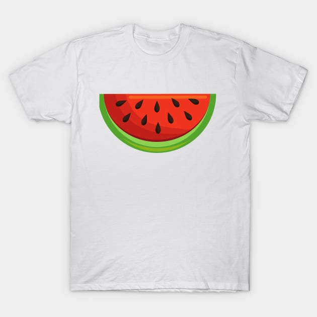 Watermelon Design, Summer Fun Fruit Print T-Shirt by Seaglass Girl Designs